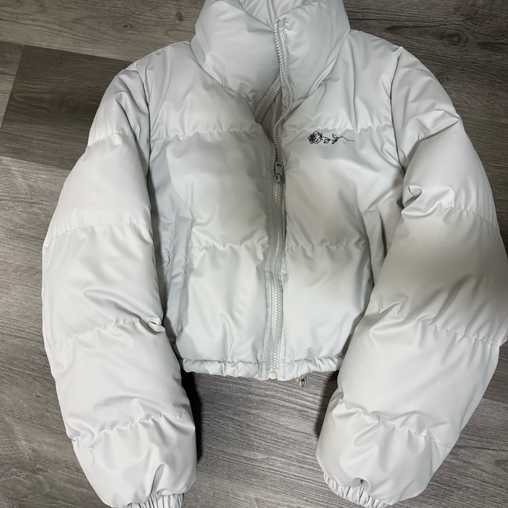 YoungLA Light Gray Puffer Jacket - image 1
